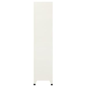 Grand casier en acier gris et bleu avec serrures, solution de rangement multi-usages - Product Image 4