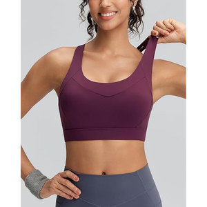 Soutien-gorge de sport Solid Trader à bretelles réglables, haute performance, rembourrage amovible, confortable pour la gym, l'entraînement et le fitness, coupe courte - Product Image 5
