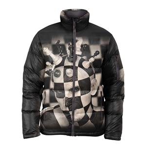 Chaqueta de Invierno Acolchada Impermeable con Cremallera y Estampado por Sublimación Transpirable de Punto Personalizada al por Mayor para Hombre Tallas Grandes - Product Image 2