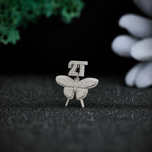 Butterfly Pendant Necklace 925 Sterling Silver Gold Plated Micro Pave Moissanite Luxury Unisex Party Gift Jewelry - Product Image 5