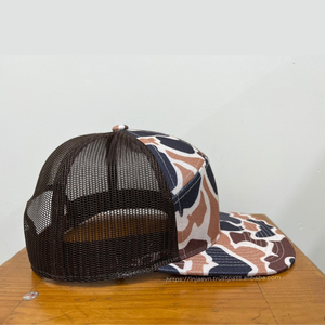High Quality <b>Camo</b> Hunting <b>Caps</b> Digital Print Camouflage Trucker Hats Cotton Polyester Breathable Mesh Vietnam Factory Wholesale - Product Image 3
