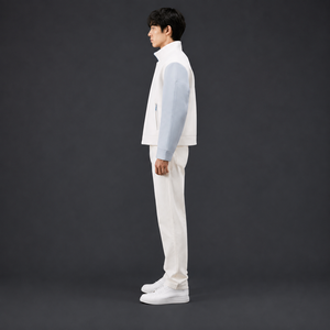 OEM Custom Minimalist Varsity Jacket for Men-Boxy Fit 550GSM Cashmere Wool Tech for Scuba <b>Coat</b> - Product Image 3