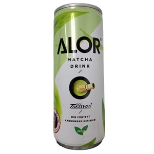 ALOR Premium 240ml Green Latte Matcha en Polvo, Té Listo para Beber, Malasia, Lata, Envase Delgado, Agitar Bien - Product Image 3