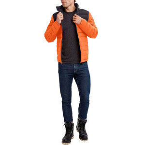 Warm Winter Men's Puffer Jacket Stand Collar Front Logo <b>Waterproof</b> <b>Padded</b> Polyester Wadding Nylon Outdoor - Product Image 3