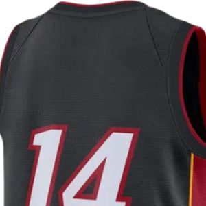 Maillot de basket-ball noir et rouge pour hommes, sans manches, uniforme d'équipe athlétique, vêtements de sport légers, respirants, pour l'entraînement - Product Image 4