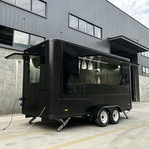 ACB Full Kitchen Square Food Cart 10ft-16ft BBQ Food Truck Trailer Beverage Truck <b>for</b> Restaurants and Food Trucks - Product Image 1