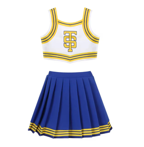 Tenue de cheerleading pour filles avec logo personnalisé – Uniforme confortable et élégant pour les équipes de cheerleading, sur mesure - Product Image 6