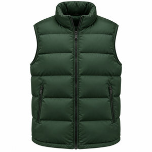 Multi-Color Customized Design Sleeveless Cotton Nylon Warm Breathable Quick Dry Stand Winter <b>Puffer</b> <b>Vests</b> - Product Image 2