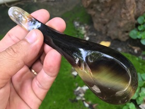 Nuevos y Elegantes Cubiertos de Cuerno Natural de Diseño para Restaurante, Juego de Cucharas de Cuerno de Búfalo Natural para Servir en la Mesa - Product Image 3