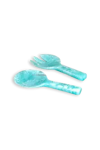 ชุดเซิฟเวอร์สลัดเรซินแบบพรีเมี่ยมช้อนหลากสีอุปกรณ์กวนเครื่องครัวทันสมัยเหมาะสำหรับงานปาร์ตี้ที่บ้านและใช้งานกลางแจ้ง - Product Image 5