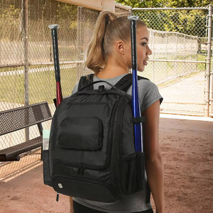 Bolsa de equipo de béisbol profesional para jugadores jóvenes y adultos, mochila acolchada duradera con soportes para bates y compartimento para zapatos - Product Image 6