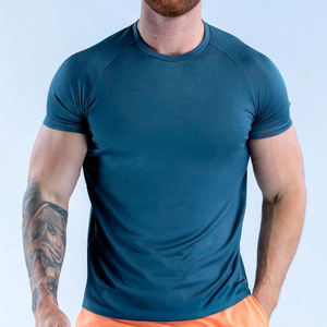 Bulk Order <b>Mens</b> Fitted Shirt <b>Stretch</b> Fabric Gym Training Wear Performance Top USA Wholesale Deals - Product Image 1