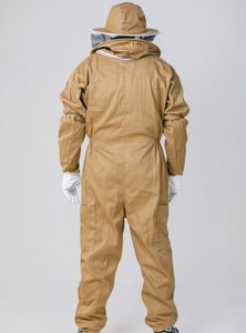 Combinaison de protection antistatique pour apiculteur avec capuche ronde respirante, salopette de travail avec genouillères renforcées et passants pour les pouces, avec options OEM ODM - Product Image 2