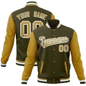 Direct Usine Personnalisable Hommes Casual Varsity Veste Confortable Baseball Sport Conception Lettre Motif Chauffé Écologique - Product Image 5