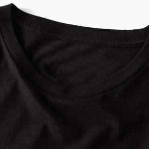 T-shirts noirs pour hommes en gros, t-shirts unisexes légers à manches courtes personnalisés en gros - Product Image 5