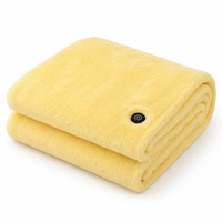 Couverture chauffante 80x150cm en polaire douce, alimentée par USB, 3 niveaux de chaleur, lavable en machine, pour les voyages