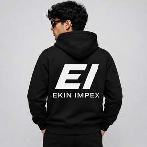 เสื้อสเวตเชิ้ตโอเวอร์ไซส์แบบมีฮู้ดสำหรับทุกเพศ สไตล์ลำลองแนวสตรีทแวร์ ผลิตจากผ้าฝ้ายฟลีซ 100% รับผลิตแบบ OEM ขายส่ง - Product Image 4