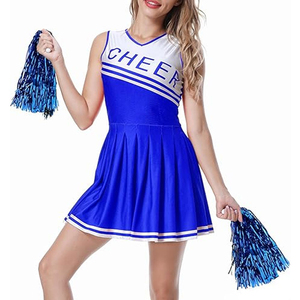 New Custom Cheerleader Uniforms Design Girls Cheer School <b>Spirit</b> Uniforms Wholesale Skirt Cheerleading Uniforms Sets - Product Image 1