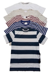 Camiseta de Manga Corta para Hombre, Casual, Slim Fit, Teñida con Hilo, 100% Algodón - Product Image 6