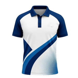 Men's White Blue Color Block Polo <b>Shirt</b> Short Sleeve Turn-down Collar Moisture Wicking <b>Polyester</b> Regular Fit All Seasons - Product Image 1
