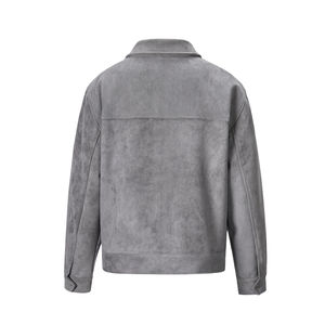 OEM Custom High Quality <b>Suede</b> <b>Leather</b> <b>Jacket</b> High Street Multi-Pocket Zip <b>Jacket</b> High Street Multi-Pocket Zip <b>Jacket</b> Men's - Product Image 5