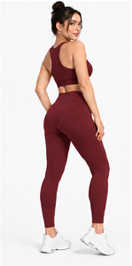 Conjunto de Yoga para Mujer, Estampado de Leopardo, Sujetador Deportivo, Pantalones Cortos de Cintura Alta, Ropa Deportiva Personalizada para Pilates, Gimnasio, Fitness, Transpirable - Product Image 5