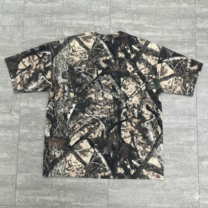Fabricant de vêtements personnalisés – T-shirts pour hommes coupe ample et épais avec impression en relief, motif gaufré camouflage intégral - Product Image 4