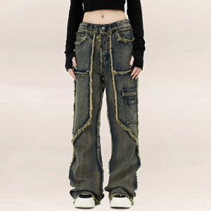 Women Wide Leg Pants High <b>Waist</b> Baggy Loose Fit Casual Trousers Soft Fabric Street Style Modern Fashion Comfortable Everyday - Product Image 4