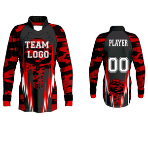 เสื้อเพนท์บอลแขนยาวลายสาดสีสันสดใส โลโก้ทีม ผู้เล่นหมายเลข 00 ทรงพอดีตัว ผลิตจากโพลีเอสเตอร์ ชุดกีฬา - Product Image 3
