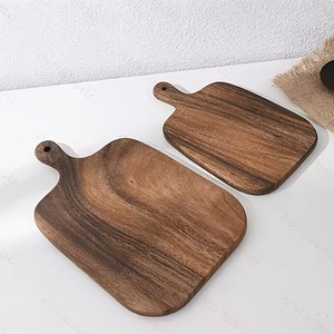 Planche à découper carrée en bois massif Rehman Craft RC0028 avec trou de suspension, épaisseur 1,5 cm, compatible lave-vaisselle, écologique, durable, facile à utiliser - Product Image 2