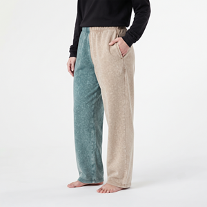 Fashion Women’s Two Tone <b>Split</b> Color Acid Wash Oversized Jogger Pants Loose Fit Casual Sweatpants Track <b>Trousers</b> - Product Image 6