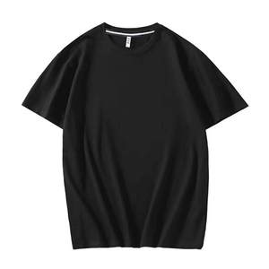 T-shirt rouge à col rond et manches courtes pour homme, coupe classique, couleur unie, en jersey de coton tricoté, décontracté, respirant, design épuré - Product Image 3