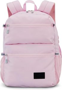 Sac à dos scolaire en polyester personnalisable de haute qualité, pour voyages ou travail, avec compartiment pour ordinateur portable et deux poches pour bouteilles d'eau - Product Image 6