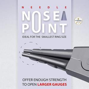 Juego de Herramientas para Abrir y Cerrar Anillos con Cierre de Bola - Herramienta para Piercings Corporales con Cierre de Bola, Autoclavable, con Punta de Aguja - Product Image 3