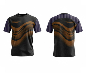 Custom Fitness Sublimation <b>T</b>-<b>Shirt</b> Performance Sportswear-Breathable Short Sleeve Lightweight Quick Dry Front Unisex Adult Sizes - Product Image 4