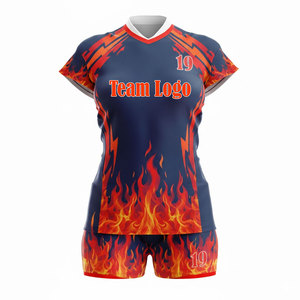 ทีมวอลเลย์บอลหญิงคุณภาพสูงพร้อมเสื้อเจอร์ซีย์ซับเหงื่อและกางเกงขาสั้นยืดหยุ่นทนทานสำหรับการฝึกซ้อมและการแข่งขันประจำวัน - Product Image 4
