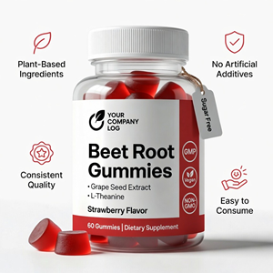 Gomitas de Remolacha de Marca Privada con Extracto de Semilla de Uva y L-Teanina, Suplemento Dietético, Fabricante OEM - Product Image 2