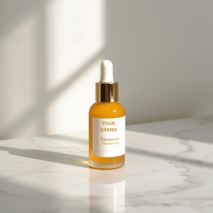 Sérum de soin du visage au curcuma biologique personnalisable, enrichi en niacinamide, anti-inflammatoire, éclaircissant les taches brunes, en vrac - Product Image 2