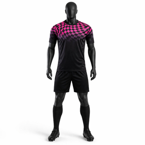 Conjunto de Uniforme de Fútbol Personalizado para Hombre, Camiseta y Pantalones Cortos de Fútbol, Sublimación Impresa, Poliéster Transpirable, Ropa Deportiva para Equipo, OEM - Product Image 1