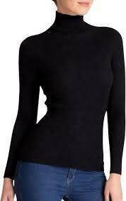 Camiseta de Manga Larga con Cuello Alto para Mujer, Tejido de Punto de Algodón y Elastano, Transpirable, de Secado Rápido, Antiarrugas, Corte Regular - Product Image 2