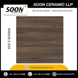 กระเบื้องปูพื้นพอร์ซเลนแบบด้าน ขนาด 800x800 มม. ลายไม้เนื้อแข็ง กันลื่น สำหรับใช้ภายในห้องนั่งเล่น - Product Image 4