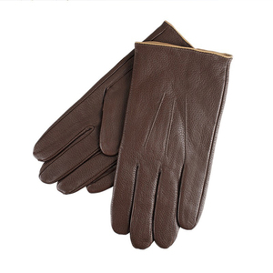 Gants en cuir pour hommes et femmes, coupe-vent, pour activités de plein air, style tendance, gants en cuir personnalisés, nouveau modèle. - Product Image 3