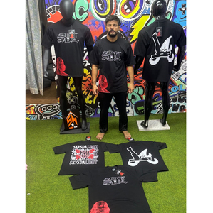 เสื้อยืดผู้ชาย SDL ผ้าฝ้าย 100% สไตล์สตรีทลำลอง แขนสั้น คอกลม สำหรับฤดูร้อน ODM แห้งเร็ว - Product Image 6