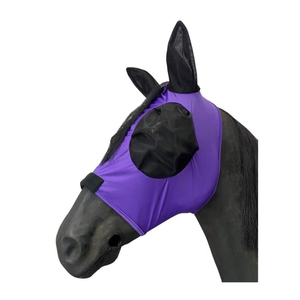 Masque anti-mouches pour chevaux, nouveau design, haute qualité, personnalisable, avec protection UV, confortable, respirant, grande maille et protections pour les yeux - Product Image 2