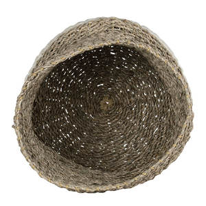 ตะกร้าใส่ของตกแต่งหญ้าทะเลธรรมชาติอุปกรณ์ตกแต่งบ้านแบบทอ - Product Image 6