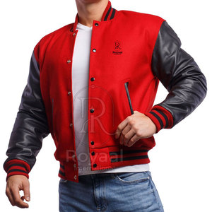 Hot Selling Leather Sleeves <b>Letterman</b> <b>Jacket</b> Best Quality Lightweight Leather Sleeves <b>Letterman</b> Men <b>Jacket</b> - Product Image 6