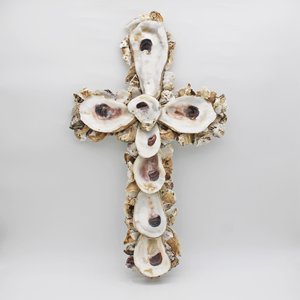 Cruz Sagrada de Concha Marina para Decoración del Hogar, Cruces Católicas de Concha Marina de Gran Calidad, Adorno Decorativo de Playa - Product Image 3