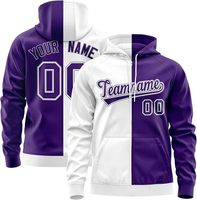 Sudadera con Capucha Corta Unisex para Invierno, Azul y Rosa con Bloques de Color, Personalizable con Nombre y Número, Impresión por Sublimación, Estilo Casual, Corte Regular
