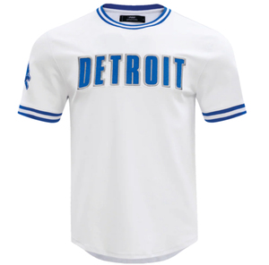 Camiseta de Béisbol Blanca de Detroit, Unisex, Manga Corta, Cuello Redondo, Corte Holgado, 100% Algodón, Transpirable, Diseño Sólido - Product Image 4