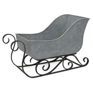 Nuevo Trineo Navideño para Interiores y Exteriores, Tamaño Personalizable, Ecológico, Color Personalizado, Trineo Clásico de Hierro Metálico con Diseño de Santa Claus - Product Image 4